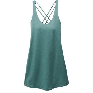 Prana Light Tan Cross-Back Tank Top